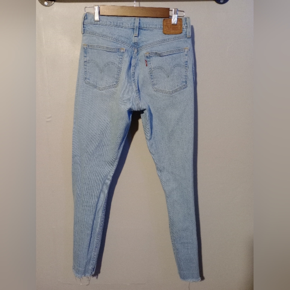 Levi's 501 Light Wash Distressed Jeans